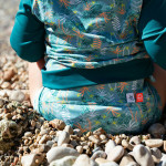 Protection anti uv bébé -  Bleu : Contre les coups de soleil - abricot