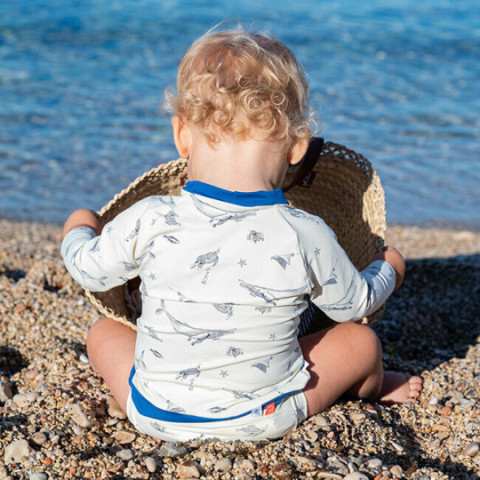 T-shirt anti-UV bébé - Pélagos Nautilus