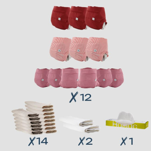 Pack "je fonce à 100% !" - Tons Roses ( Fee, Charlie, Legende)
