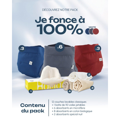 Pack "je fonce à 100% !" - Mixte (Excalibur, Legende, Nautilus)