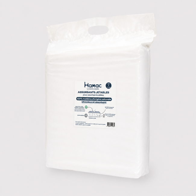 Absorbants jetables pour couches lavables Hamac