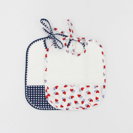Lot de 2 bavoirs bébé